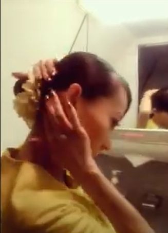 系列文 - 空服員髮型示範: 低包頭 flight attendant hairstyle